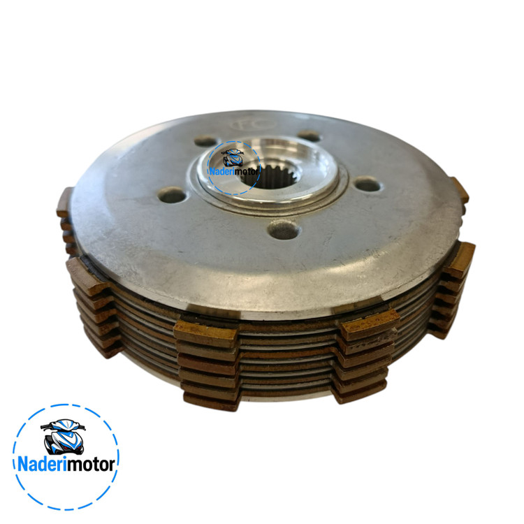 چهارشاخ کلاج کامل با صفحه کلاج موتورسیکلت پالس UG4 (بدون هندل،5 پیچ)