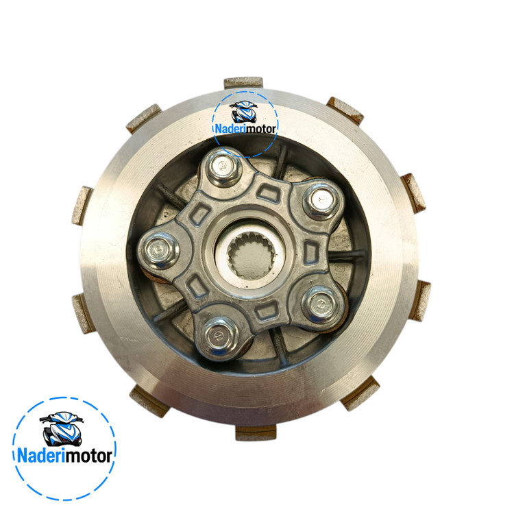 چهارشاخ کلاج کامل با صفحه کلاج موتورسیکلت پالس UG4 (بدون هندل،5 پیچ)